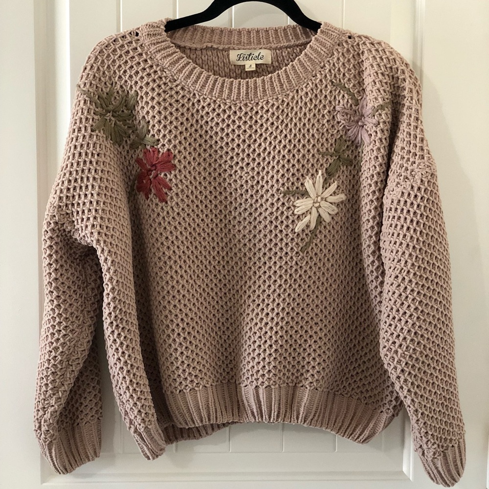 Rachel Parcell Embroidered sweater. Worn once.